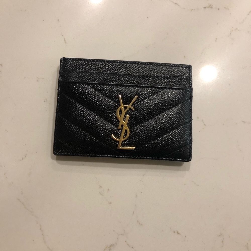 YSL Monogram Leather Card Case